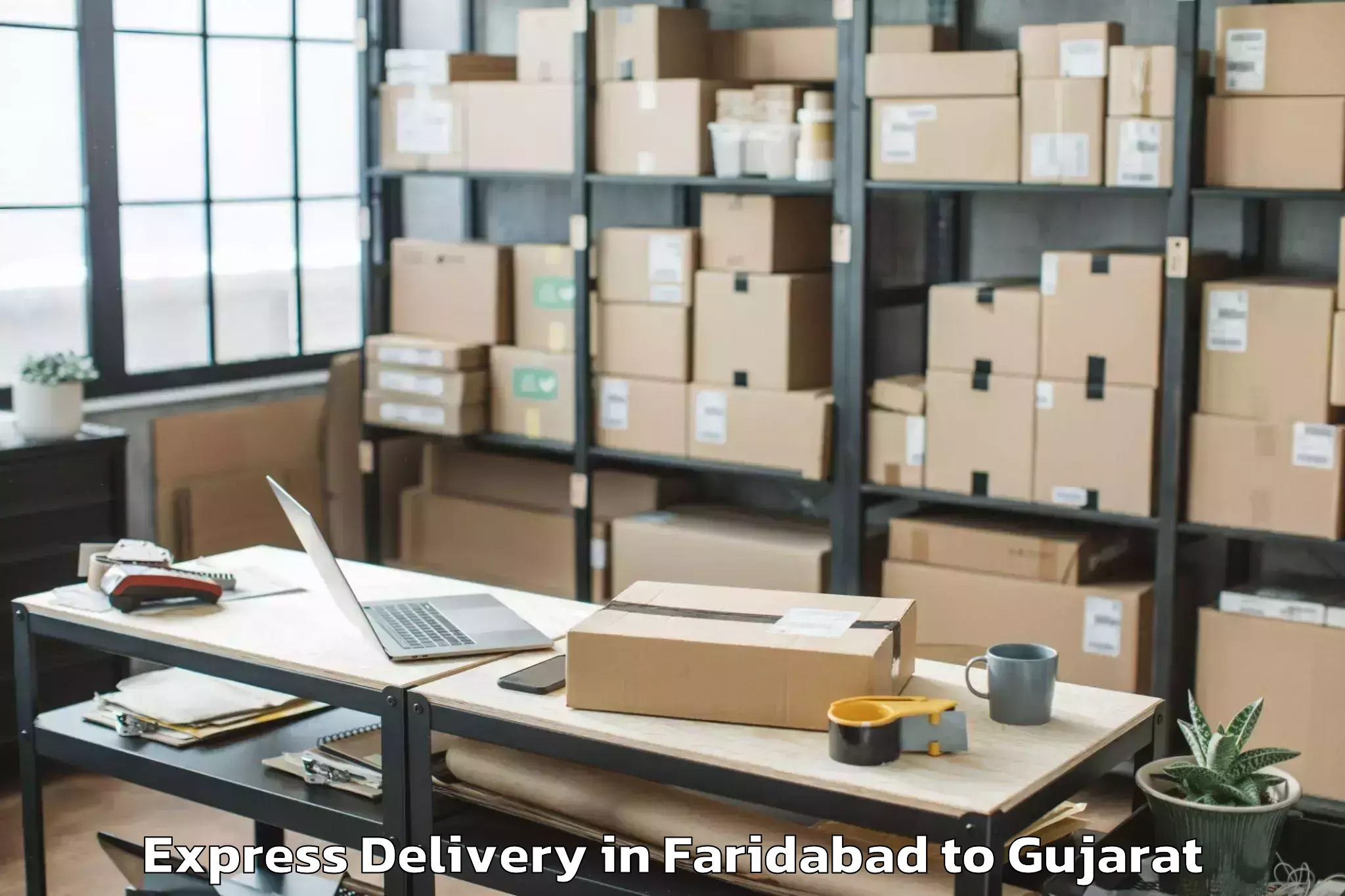 Trusted Faridabad to Chhota Udaipur Express Delivery